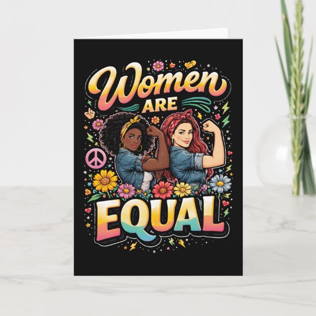 Women Are Equal Holiday Card (Front)