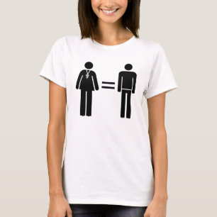Women Are Equal To Men Feminist T-Shirt