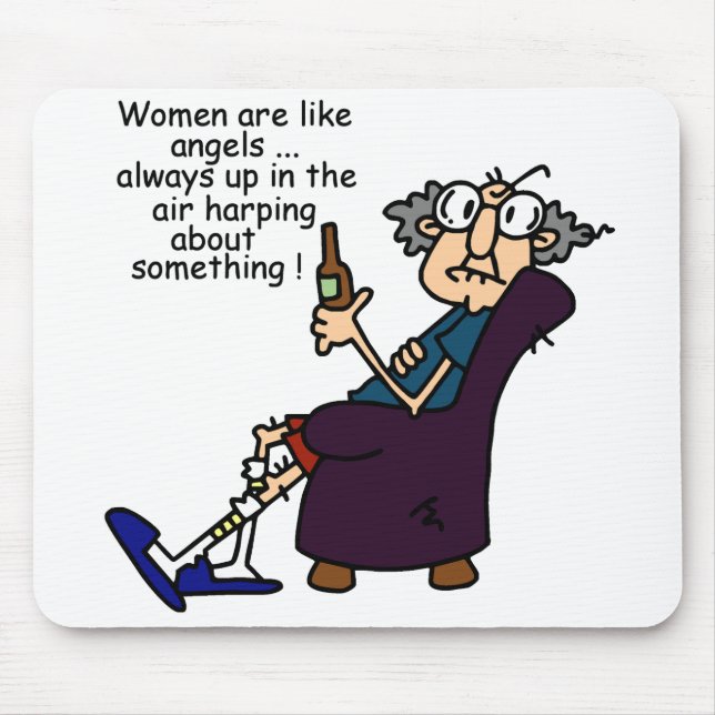 Women Are Like Angels Mouse Mat (Front)