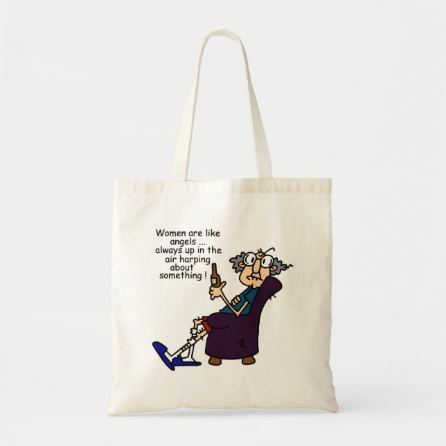 Women Are Like Angels Tote Bag (Front)