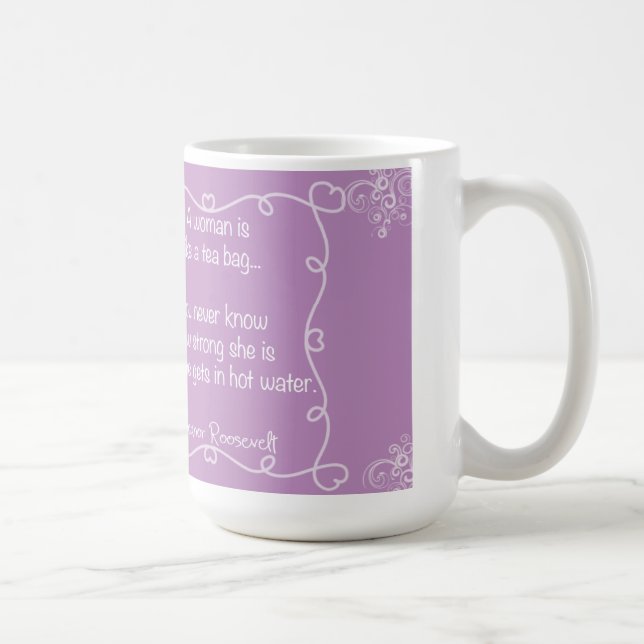 Women are like tea bags ! coffee mug (Right)