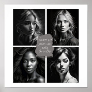 Women are poems that write themselves  poster