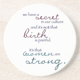 women are strong coaster