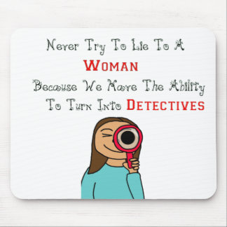 women as detectives mouse mat