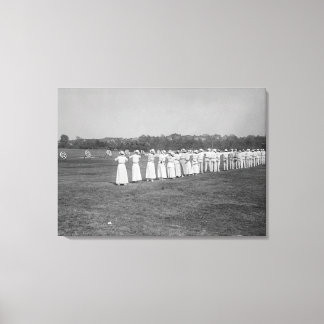 Women at Archery Meet Photograph Canvas Print