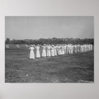 Women at Archery Meet Photograph Poster