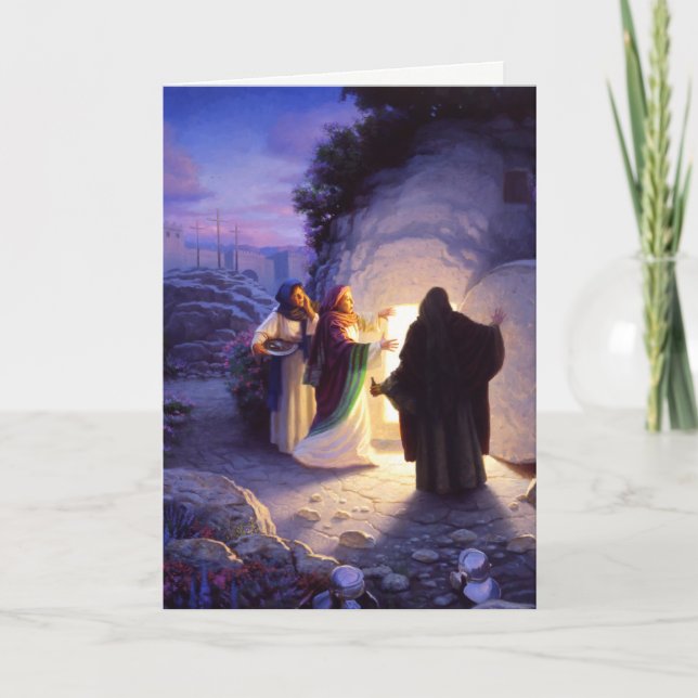 Women At The Empty Tomb Easter Card (Front)