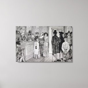 Women at the Polls in New Jersey Canvas Print