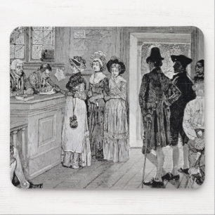 Women at the Polls in New Jersey Mouse Mat