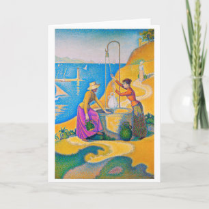Women at the Well, Signac Card