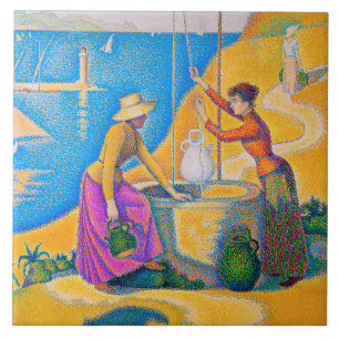 Women at the Well, Signac Tile