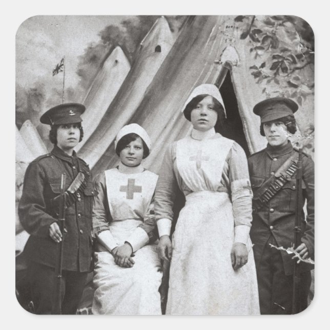 Women at War, 1914-18 Square Sticker (Front)