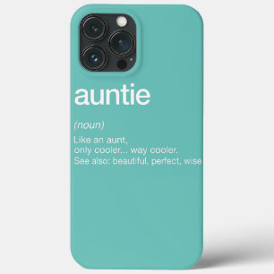 Women Auntie Definition Funny Aunt Mother's Day iPhone 13 Pro Max Case