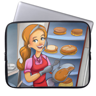 Women Baking  Laptop Sleeve