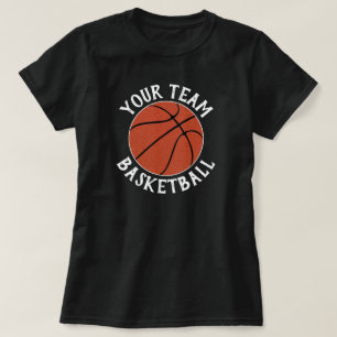 Women Basketball Team, Player Name & Jersey Number T-Shirt