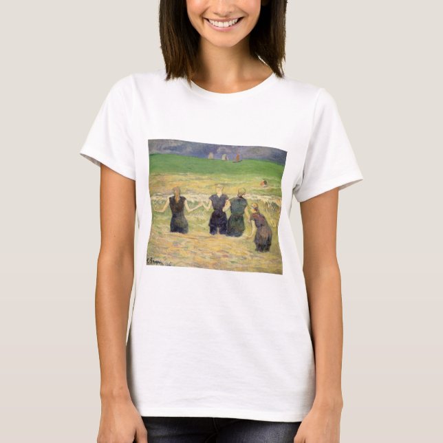 Women Bathing Dieppe by Paul Gauguin T-Shirt (Front)