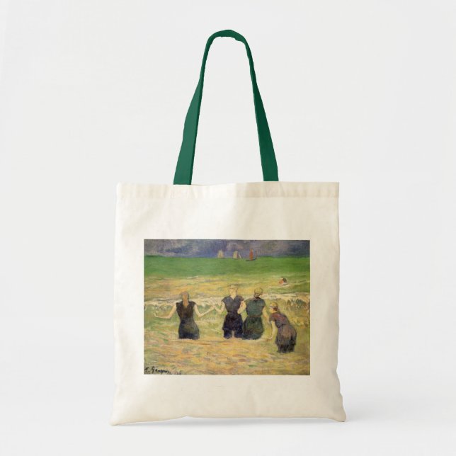 Women Bathing Dieppe by Paul Gauguin Tote Bag (Front)