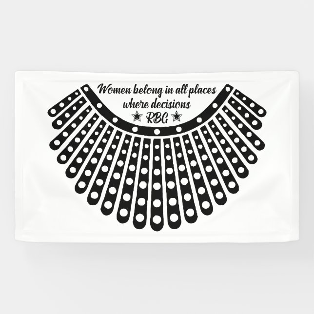 women belong in all places where decisions banner (Horizontal)