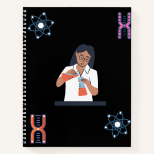 Women Belong In The Lab -Biology DNA  Notebook