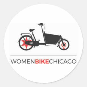 Women BIke Chicago - Cargo Bike Design Stickers