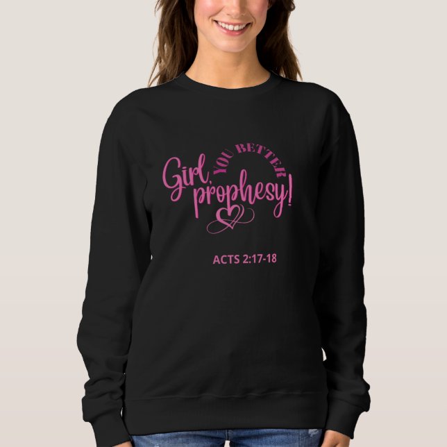 Women Black Sweat Shirt (Front)