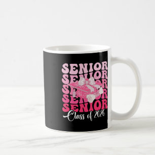 Women Bow Groovy Senior Year 2025 Graduation Cl Of Coffee Mug