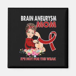 Women Brain Aneurysm Awareness Ribbon  Magnet