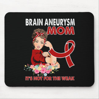 Women Brain Aneurysm Awareness Ribbon  Mouse Mat