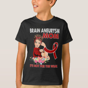 Women Brain Aneurysm Awareness Ribbon T-Shirt