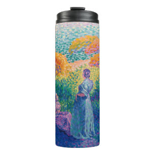 WOMEN BY THE SHORE PAINTING THERMAL TUMBLER