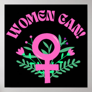 Women Can Feminist Poster