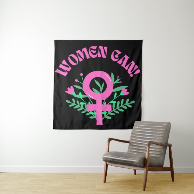 Women Can Feminist Tapestry (In Situ)