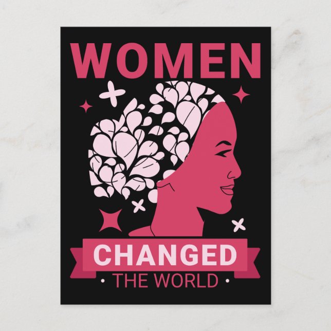 Women Changed The World Feminist Postcard (Front)