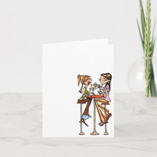 women chat notecard