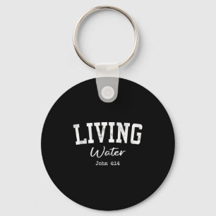 Women Christian Shirts Living Water Bible Worship Key Ring