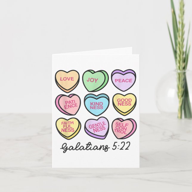 Women Christian Valentine Galatians Conversation H Card (Front)
