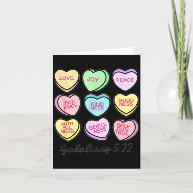 Women Christian Valentine Galatians Conversation H Card (Front)