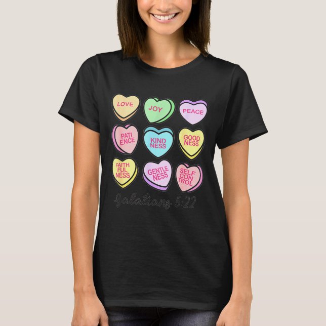 Women Christian Valentine Galatians Conversation H T-Shirt (Front)