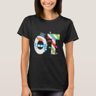 Women Christmas Occupational Therapy Ot Ota Snowma T-Shirt