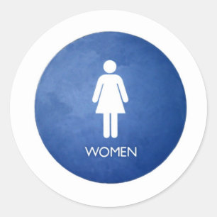Women Classic Round Sticker