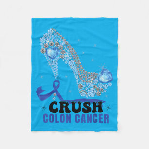 Women Colon Cancer Fleece Blanket