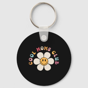 Women Cool Moms Club 2 Sided Mothers Day Key Ring