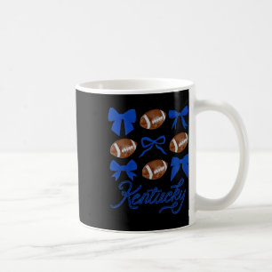 Women Coquette Bow Football Kentucky Coffee Mug