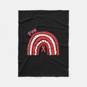 Women Costume Aka Pink Goes Red For Heart Health A Fleece Blanket