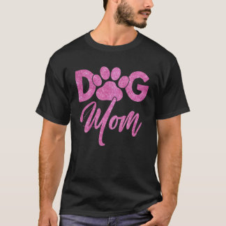 Women Cute Letter Print Pet Lover Paw Dog Lovers V T-Shirt