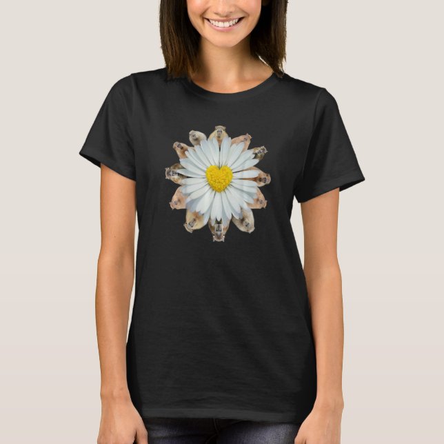 Women Daisy Flower Sunflower Capybara Girls Cute C T-Shirt (Front)