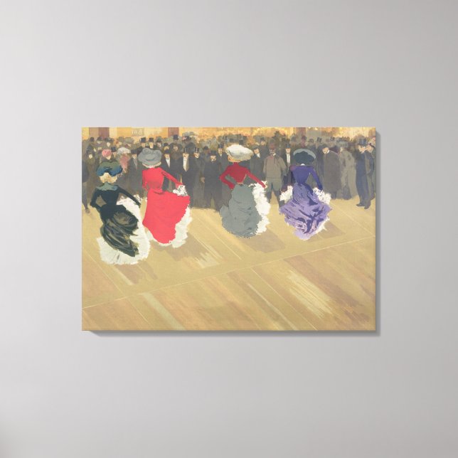 Women Dancing the Can-Can Canvas Print (Front)