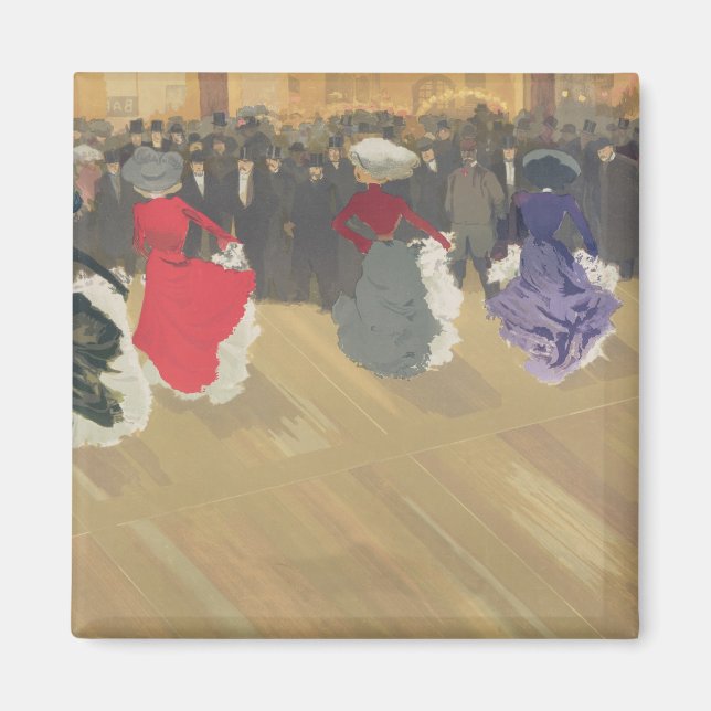 Women Dancing the Can-Can Magnet (Front)