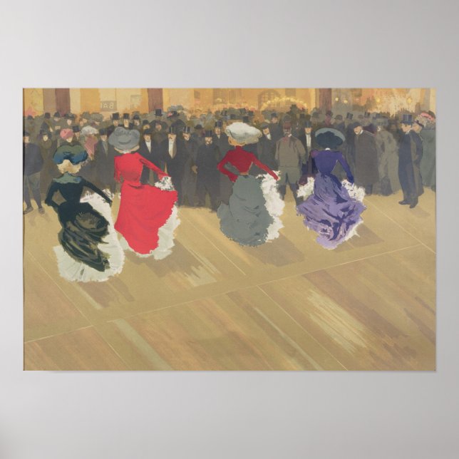 Women Dancing the Can-Can Poster (Front)