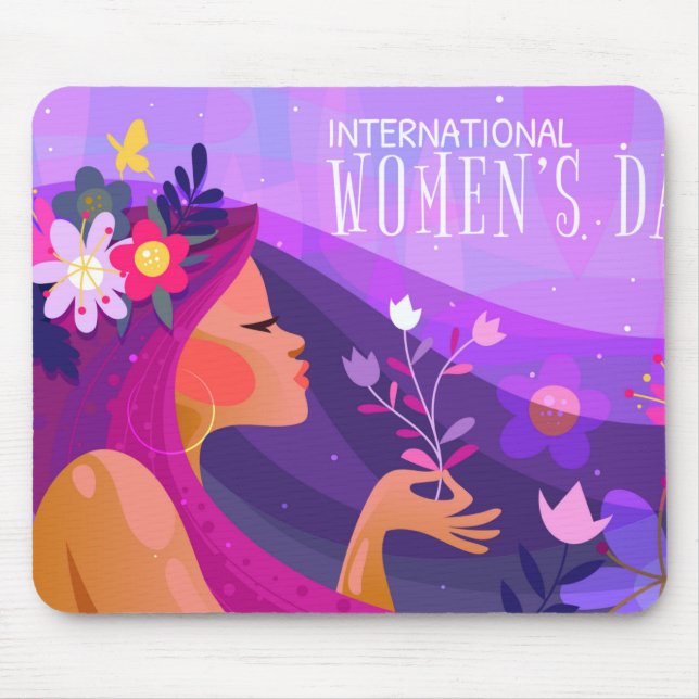 Women Day, Women Power and Empowerment Mouse Mat (Front)